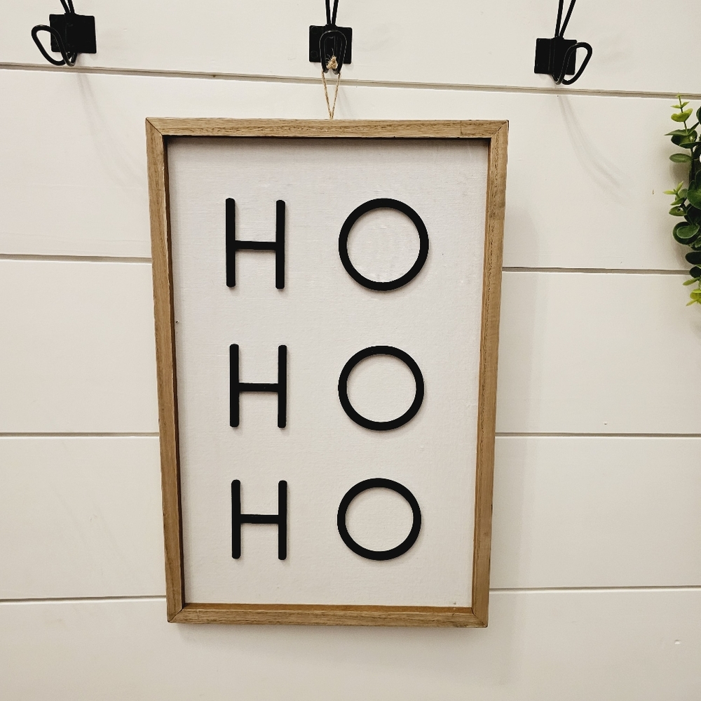 Ho Ho Ho Christmas framed art